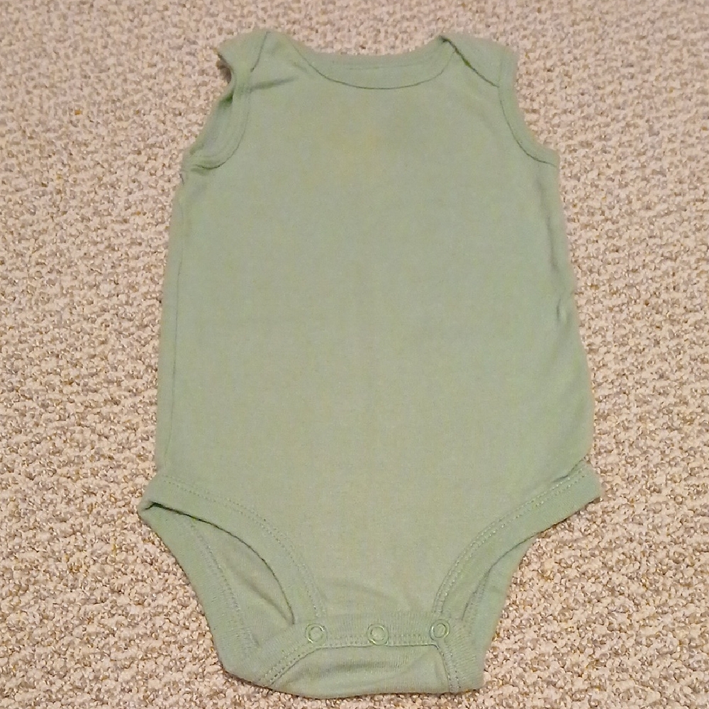 Simple Joys Mint Green Sleeveless Baby Bodysuit 6-9m